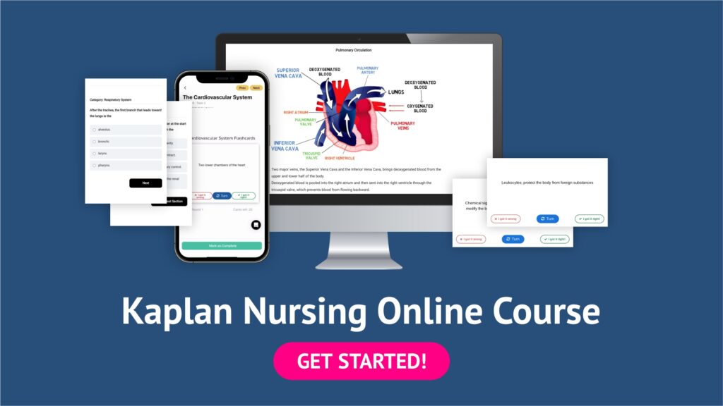 Kaplan Nursing Entrance Exam Online Course Smart Edition Nursing